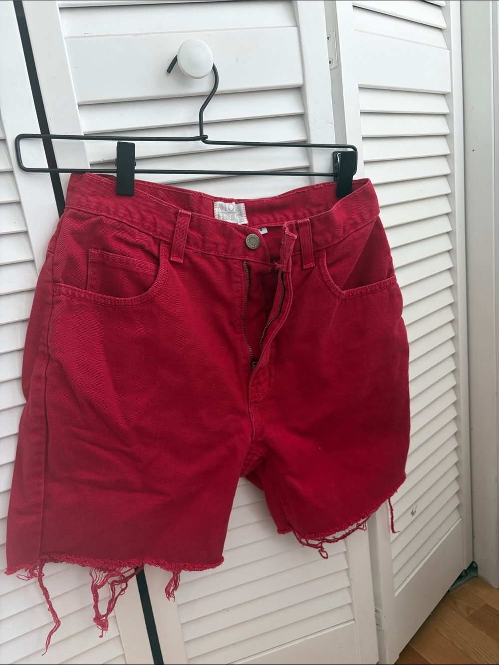 Red Denim Women’s Shorts - Unbranded